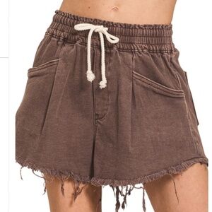 💪🏻 Zenana “ Flagstaff 4 “ Zenana Jean Shorts with Draw String SR44A
